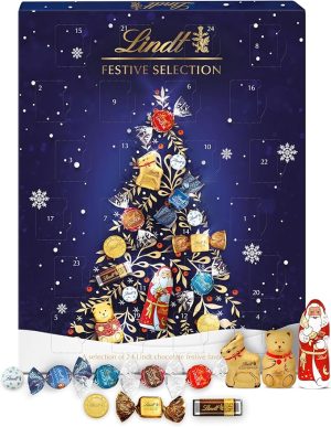 Lindt Festive Selection Advent Calendar 2025 – Large 289g – 24 Lindt Chocolate Favourites