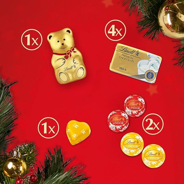 Lindt Teddy Winter Wonderland Advent Calendar 2025 – Medium 170g – 24 Milk & White Chocolates