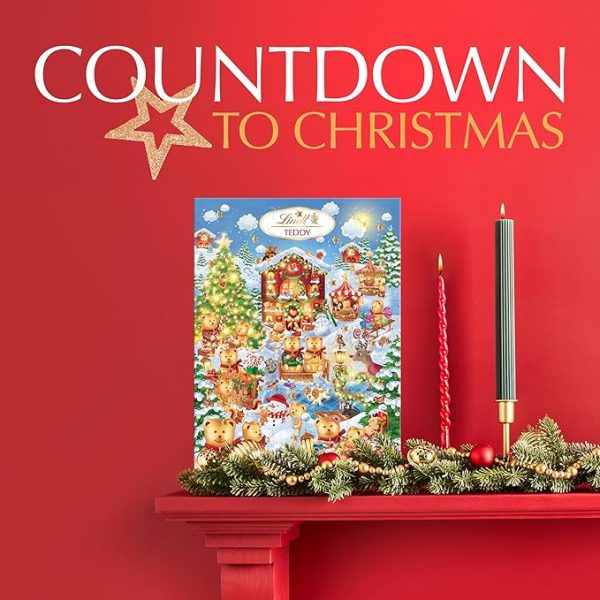 Lindt Teddy Winter Wonderland Advent Calendar 2025 – Medium 170g – 24 Milk & White Chocolates