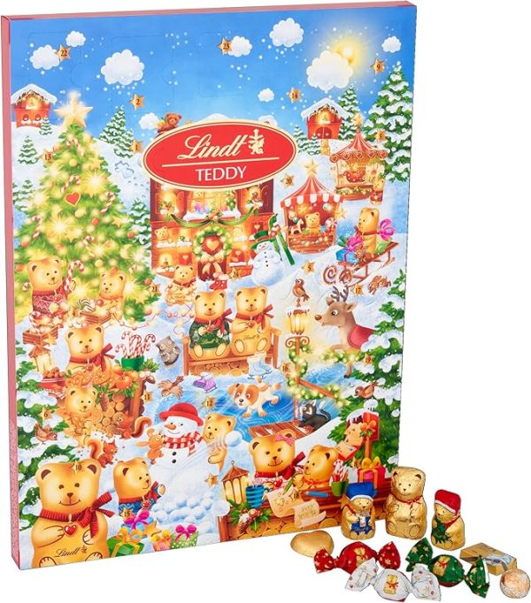 Lindt Teddy Winter Wonderland Advent Calendar 2025 – Medium 170g – 24 Milk & White Chocolates