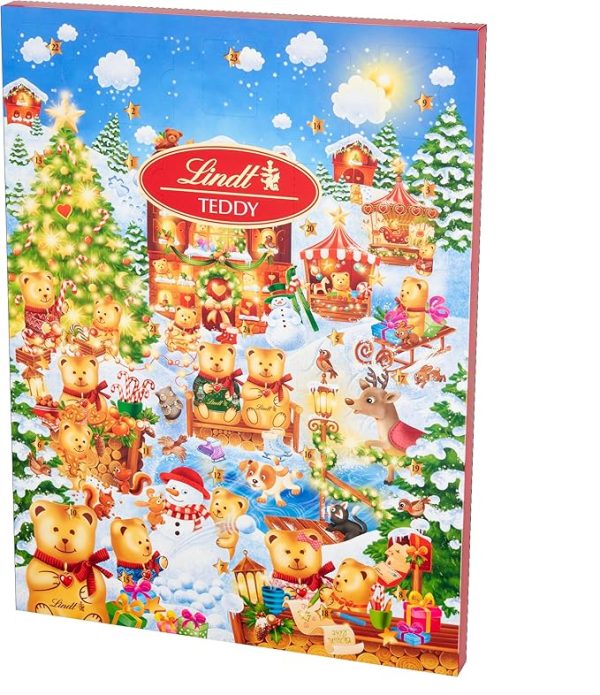 Lindt Teddy Winter Wonderland Advent Calendar 2025 – Medium 170g – 24 Milk & White Chocolates